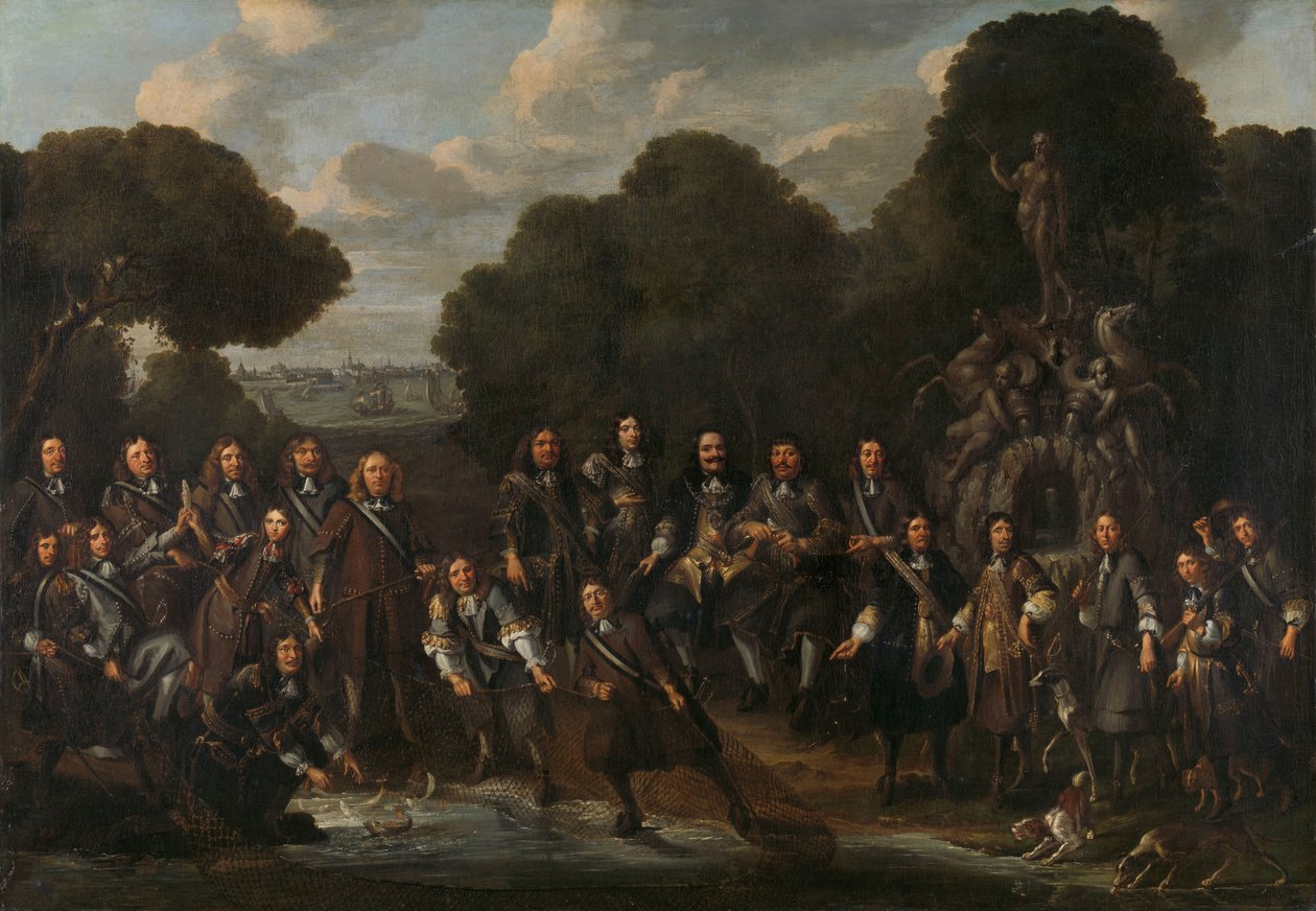 Allegoria hollantilaisen kalatalouden kukoistamisesta toisen anglo-hollantilaisen sodan jälkeen (1665-67) tekijältä Willem Eversdijck (attributed to)