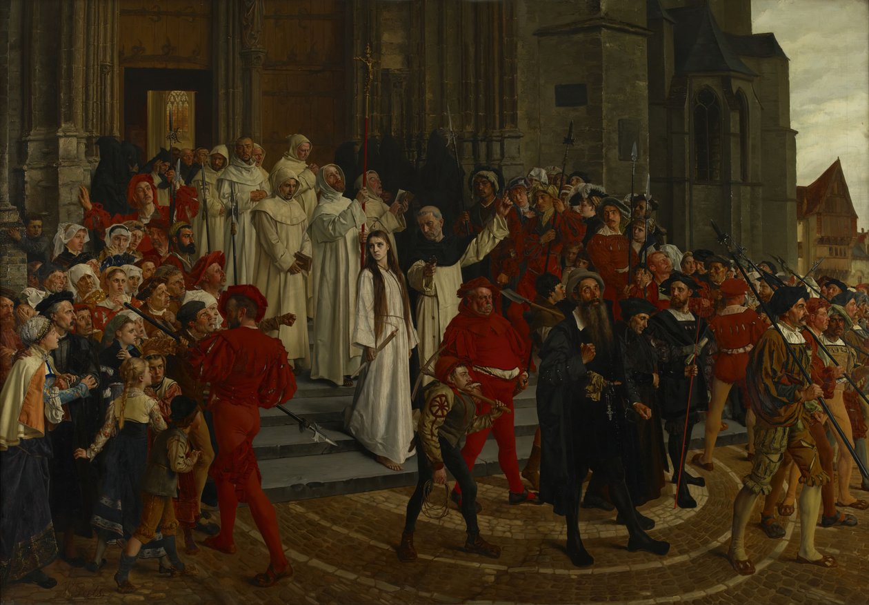1500-luvun marttyyri - Johanna Van Santhoven, 1883. tekijältä Willem Geets