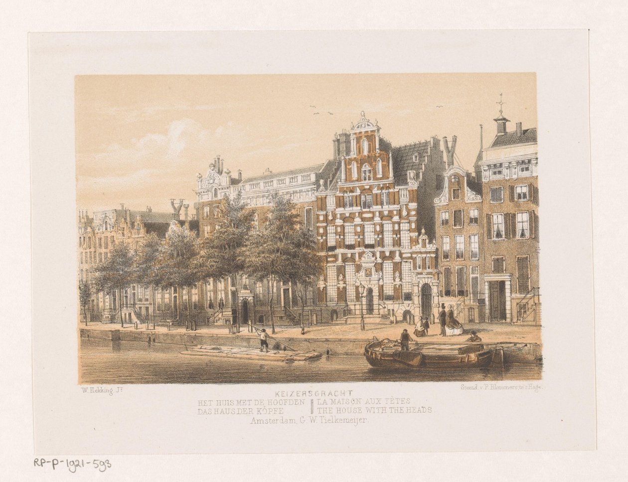 House with the Heads on Keizersgracht tekijältä Willem Hekking jr.