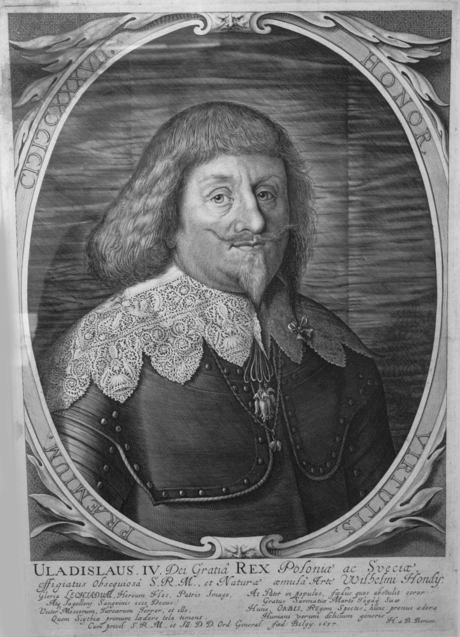 Puolan kuningas Wladyslaw IV Vaasa 1595-1648, Venäjän tsaari, 1637 tekijältä Willem Hondius