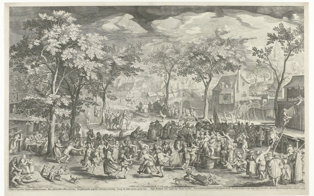 Kaupungin messut, n. 1610 tekijältä Willem Isaacsz. van Swanenburg