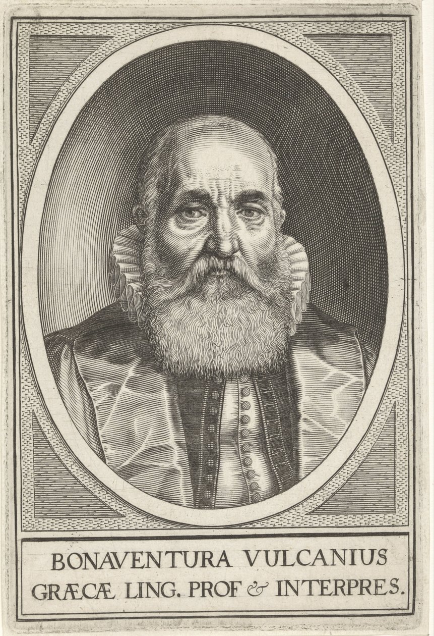 Portree van Bonaventura Vulcanius tekijältä Willem Isaacsz. van Swanenburg