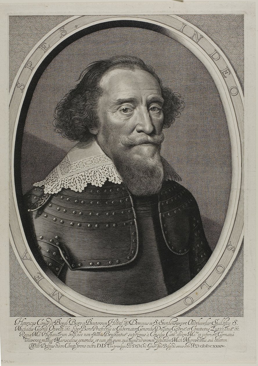 Hendrik kreivi van de Bergh tekijältä Willem Jacobsz. Delff
