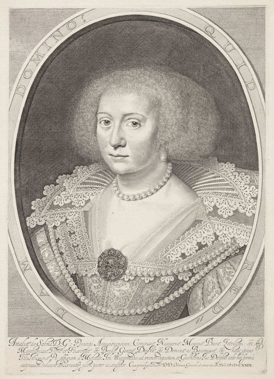 Amalia van Solmsin muotokuva tekijältä Willem Jacobsz Delff