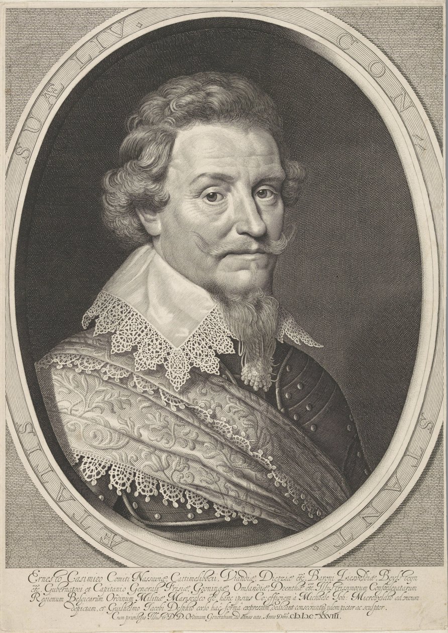 Nassau-Dietzin kreivin Ernst Casimirin muotokuva tekijältä Willem Jacobsz Delff