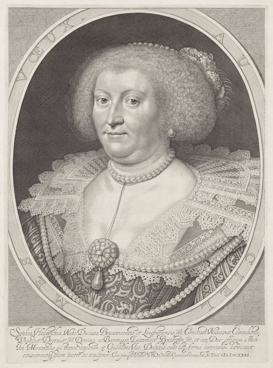 Sophia Hedwigin muotokuva Brunswick-Wolfenbüttelistä tekijältä Willem Jacobsz Delff