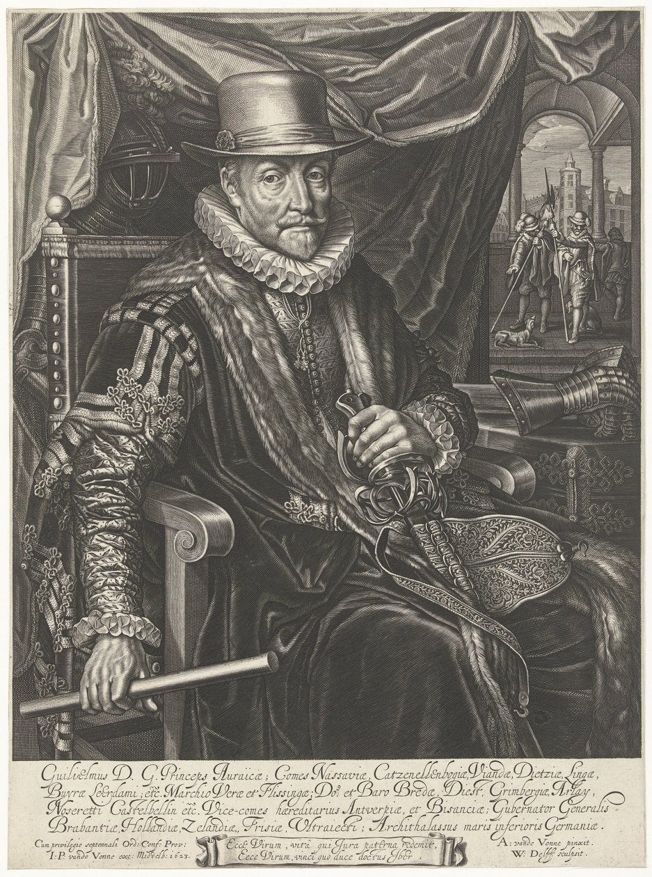 Oranssin prinssi William I:n muotokuva tekijältä Willem Jacobsz Delff
