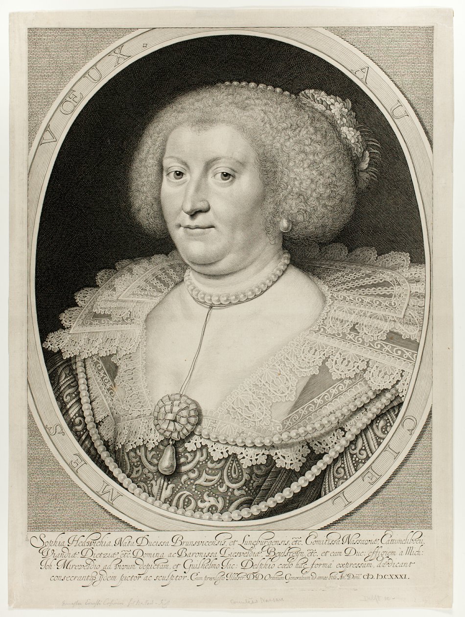Nassau-Dietzin kreivitär Sophia Hedwichia tekijältä Willem Jacobsz. Delff