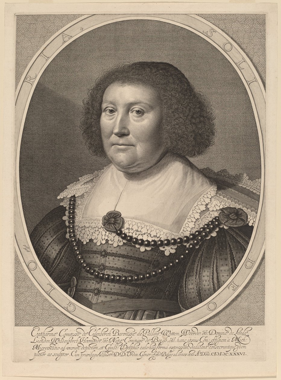 Katariina, Pallandtin kreivitär tekijältä Willem Jacobsz Delff after Michiel van Miereveld