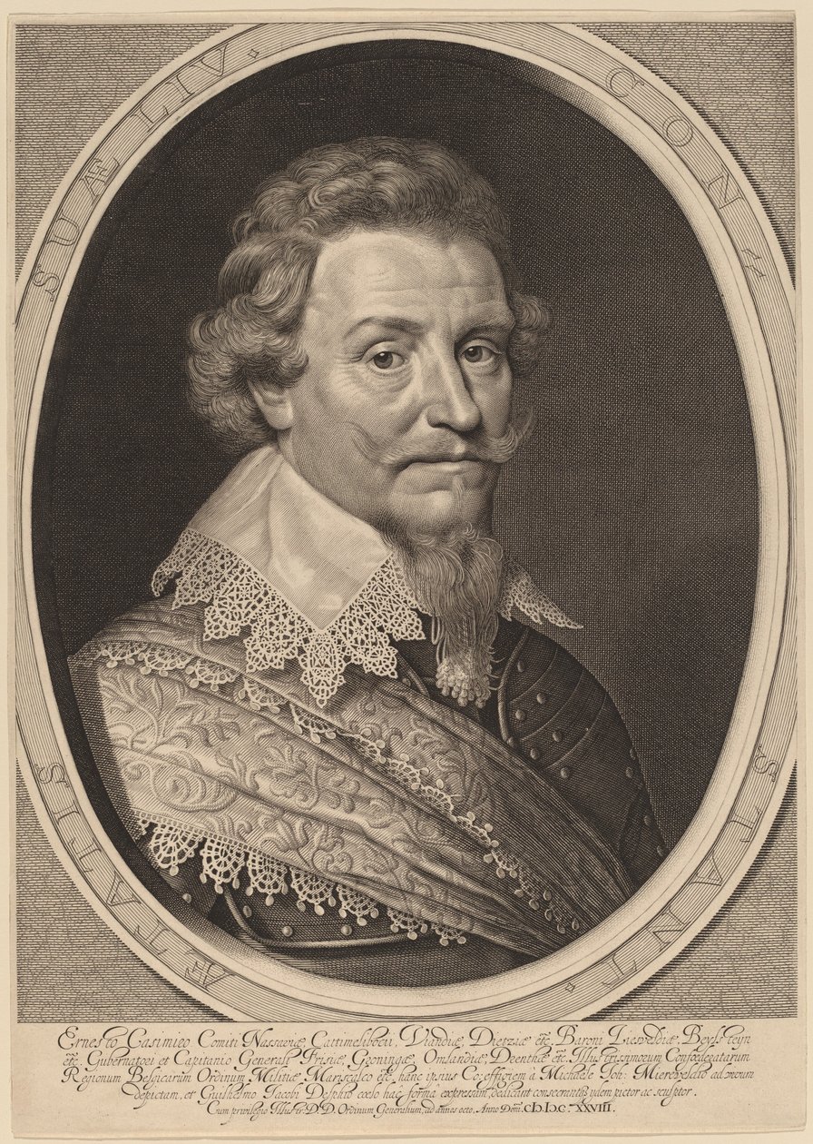 Ernest Casimir, Nassau-Dietzin kreivi tekijältä Willem Jacobsz Delff after Michiel van Miereveld