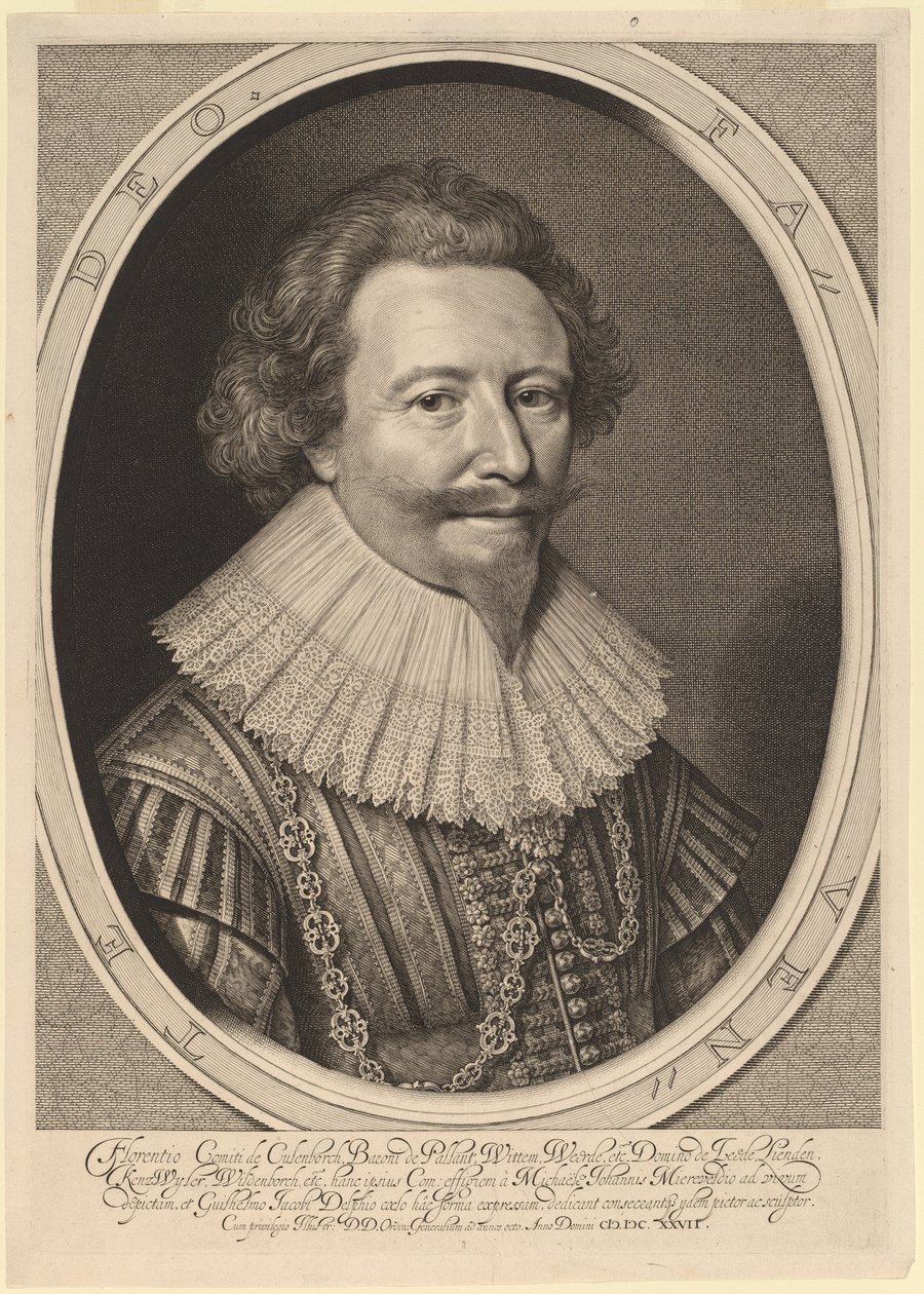 Florent II, Pallandtin kreivi tekijältä Willem Jacobsz Delff after Michiel van Miereveld