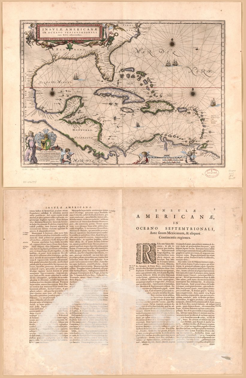 Insulæ Americanæ in oceano septentrionali cum terris adiacentibus LOC 84696979 tekijältä Willem Janszoon Blaeu