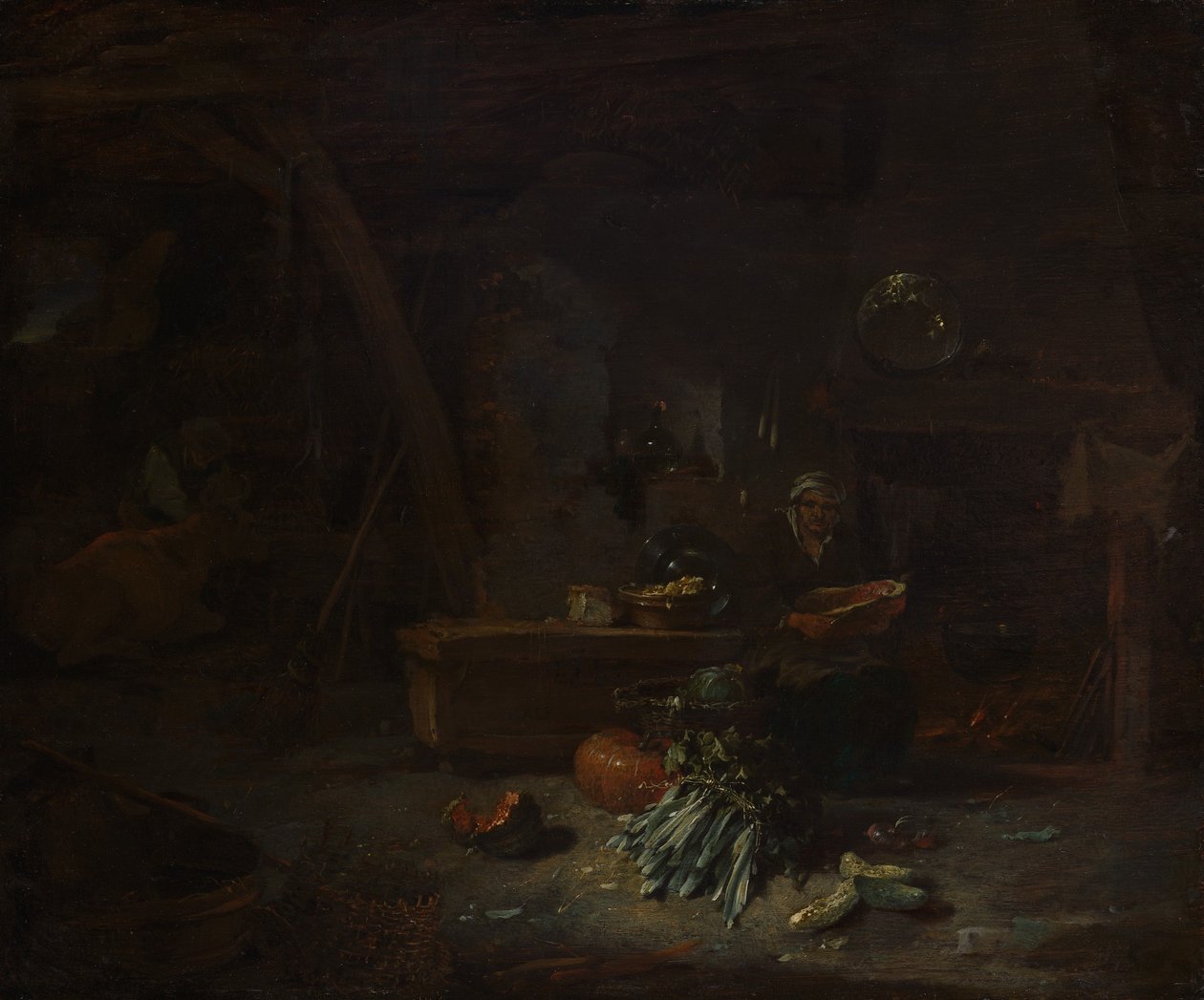 Keittiön sisustus, n. 1642-44. tekijältä Willem Kalf