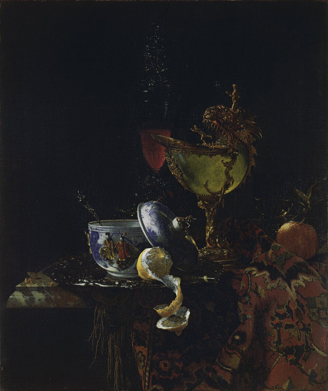 Asetelma Nautilus Cupin kanssa tekijältä Willem Kalf
