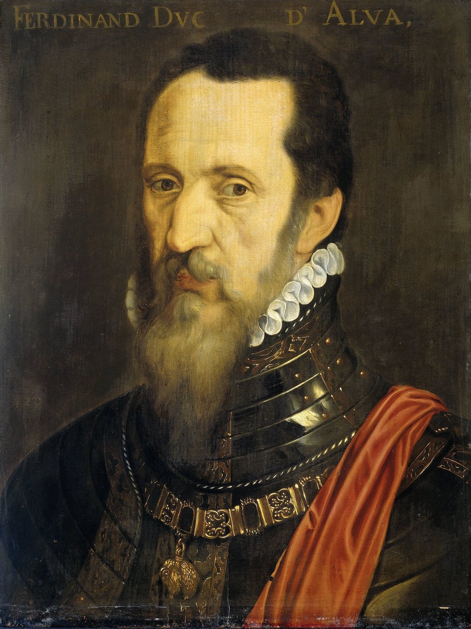 Alban herttua Fernando Alvarez de Toledon muotokuva tekijältä Willem Key (copy after)