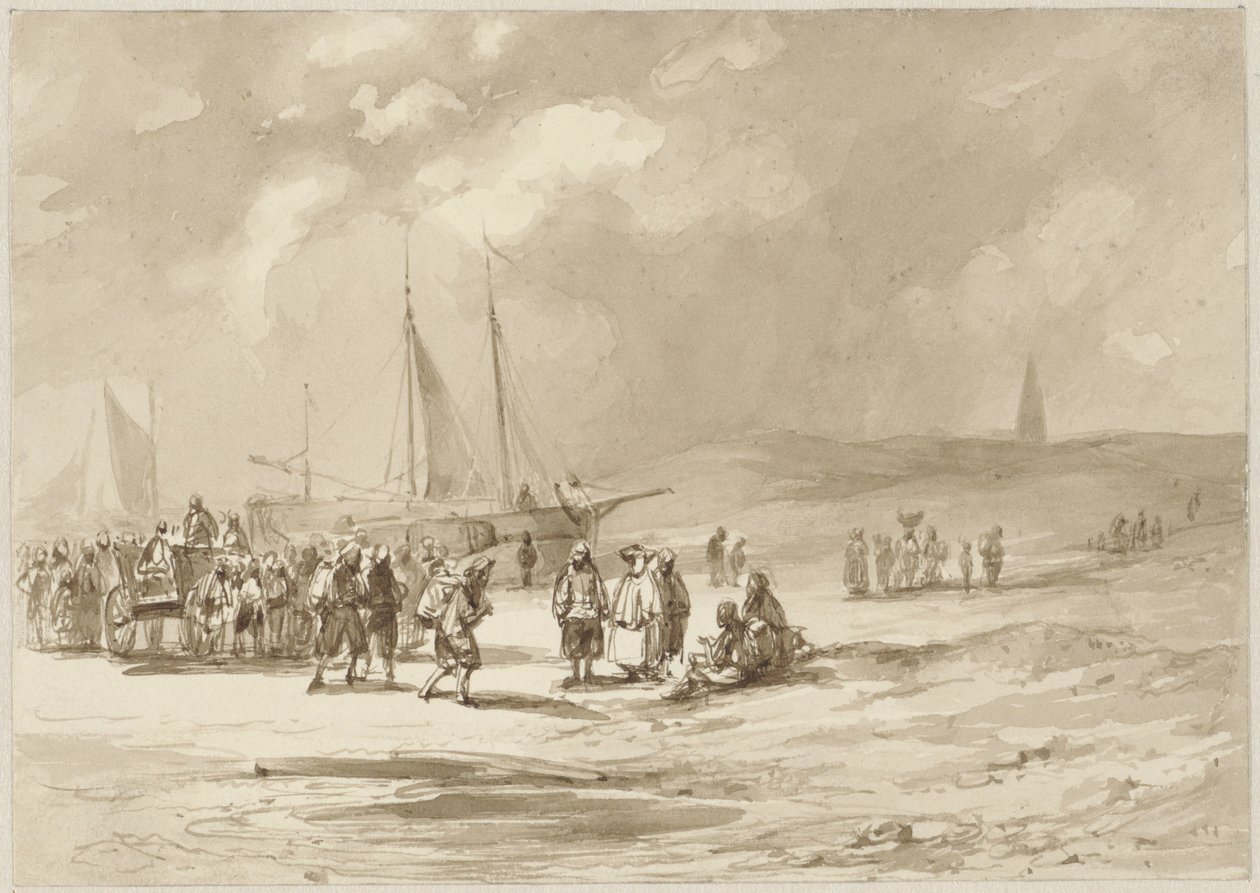 Ranta kalastajien kanssa tekijältä Willem Pieter Hoevenaar