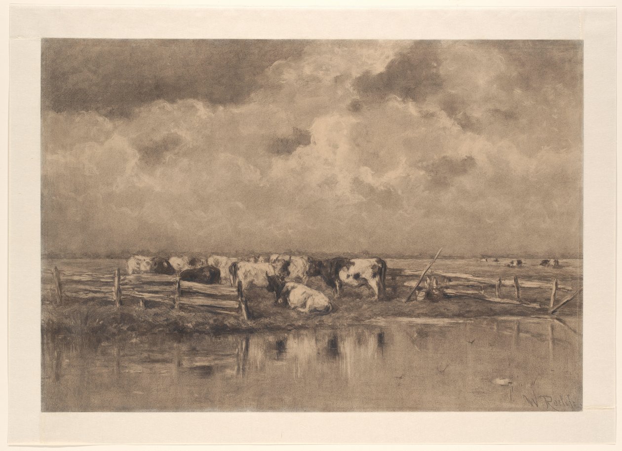 Maito mutka Schie tekijältä Willem Roelofs (I) (signed by artist)