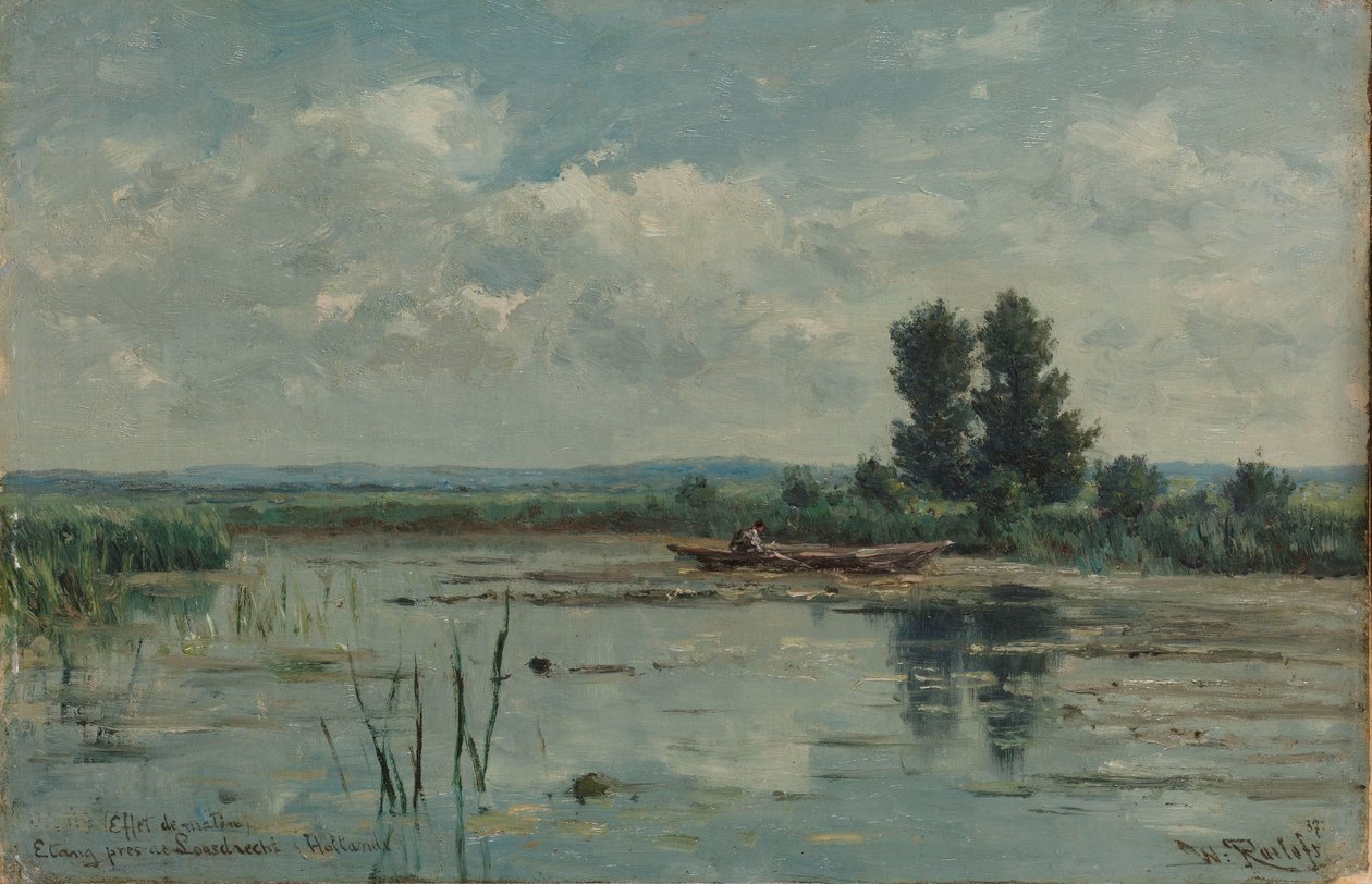 Järvi lähellä Loosdrechtiä Vesiarkki lähellä Loosdrechtiä tekijältä Willem Roelofs (I)