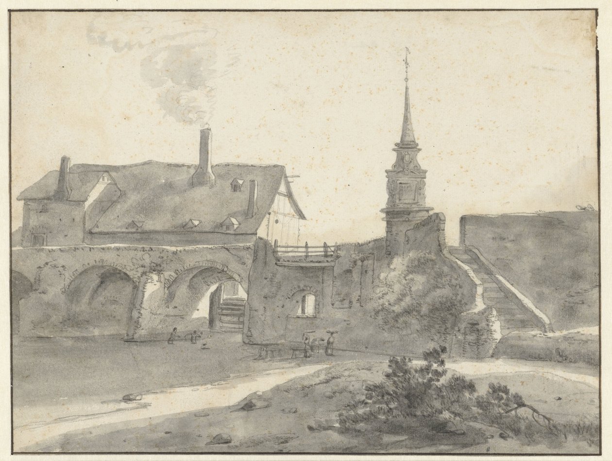 Treillesin ja Angersin silta tekijältä Willem Schellinks (attributed to)