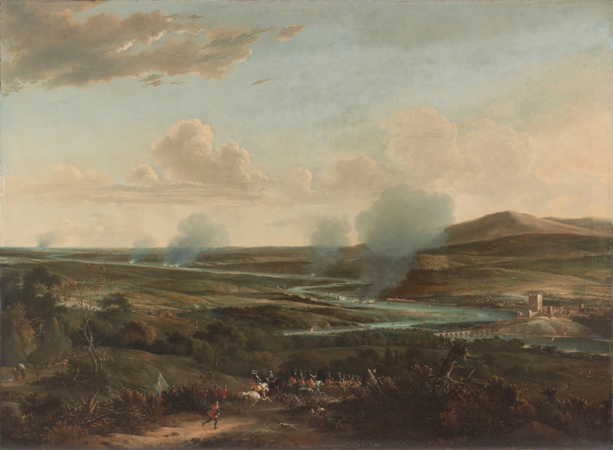 Medwayn taistelu Matka Chathamiin, 1667: nähtynä kukkulalta lähellä Rochesteria tekijältä Willem Schellinks