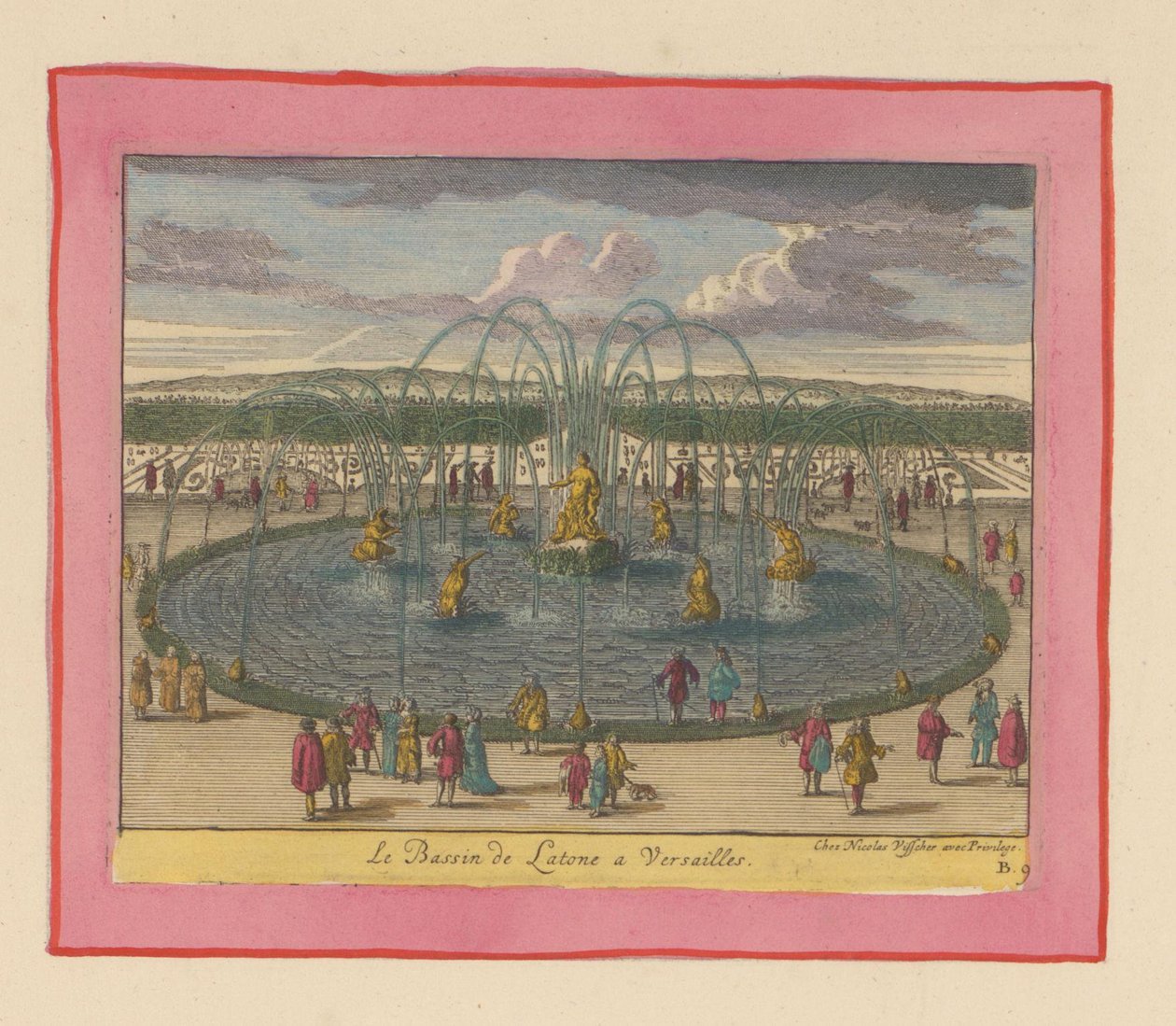 Bassin de Latone in den Gärten von Versailles tekijältä Willem Swidde