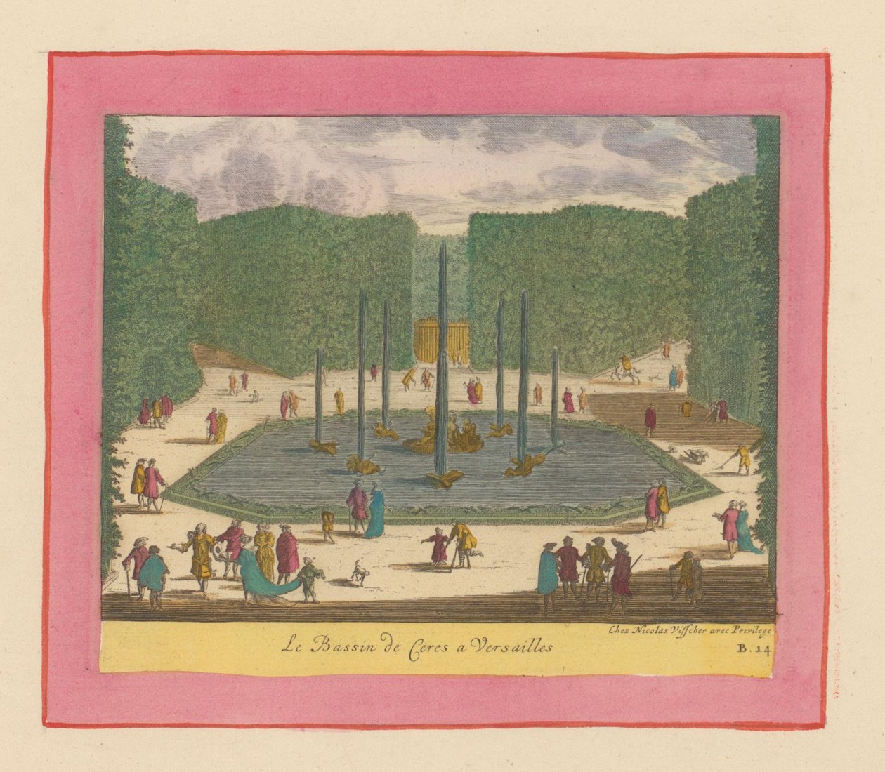 Becken und Brunnen der Ceres in den Gärten von Versailles tekijältä Willem Swidde