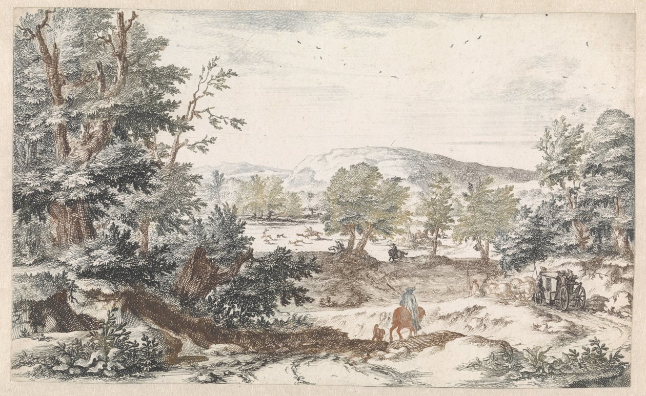 Metsäinen maisema tiellä tekijältä Willem Swidde