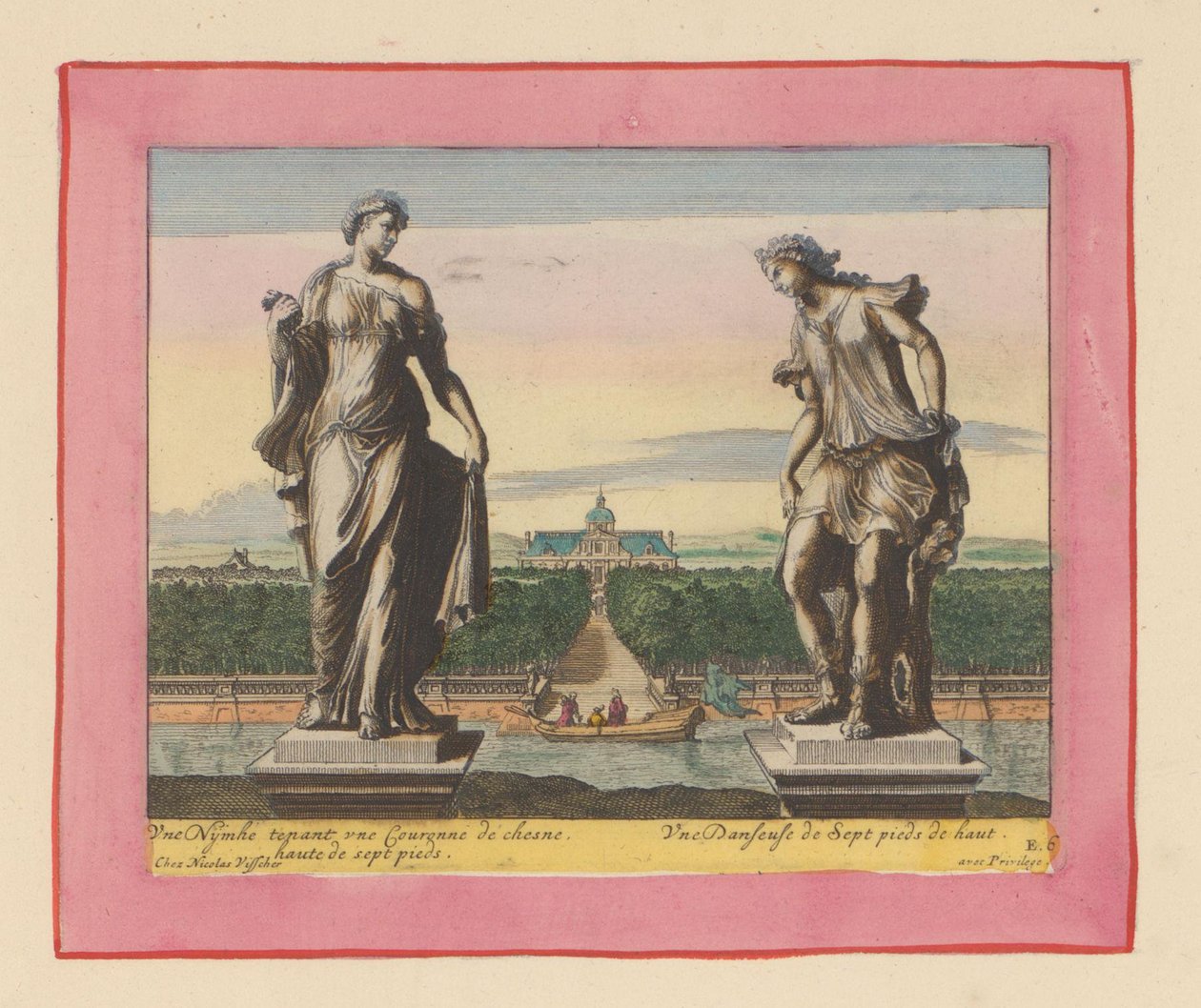Statuen einer Nymphe mit Lorbeerkranz und einer Tänzerin tekijältä Willem Swidde