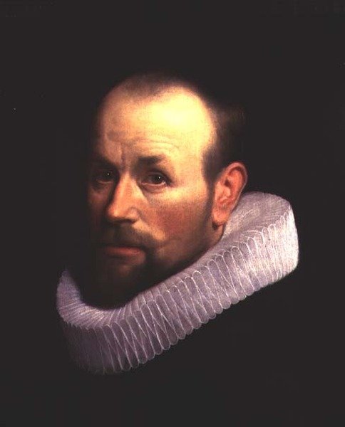 Muotokuva miehestä, jolla on röyhelö tekijältä Willem Willemsz. van der Vliet