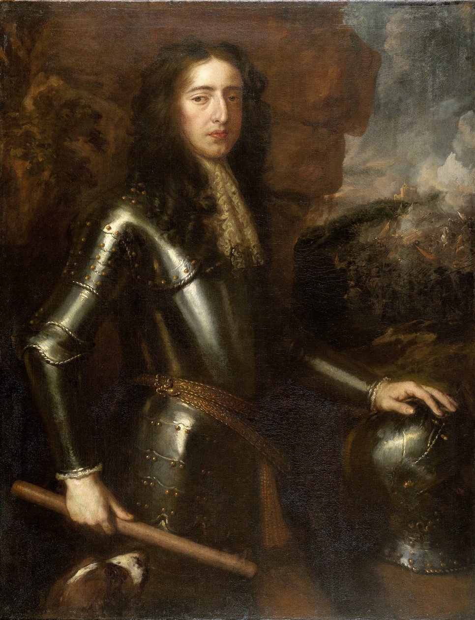 Oranssin prinssin William III:n (1650-1702) muotokuva tekijältä Willem Wissing (manner of)