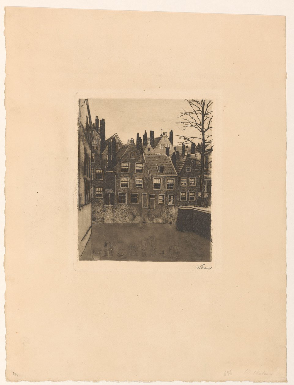 Groenendaal Rotterdamissa tekijältä Willem Witsen (signed by artist)