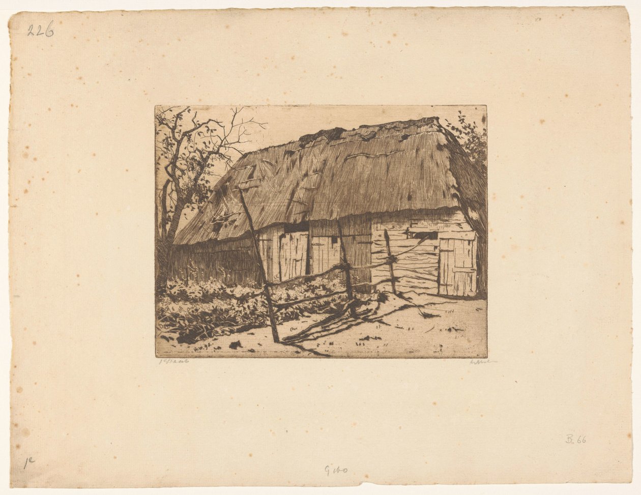 Navetta aidalla Brabantissa tekijältä Willem Witsen (signed by artist)