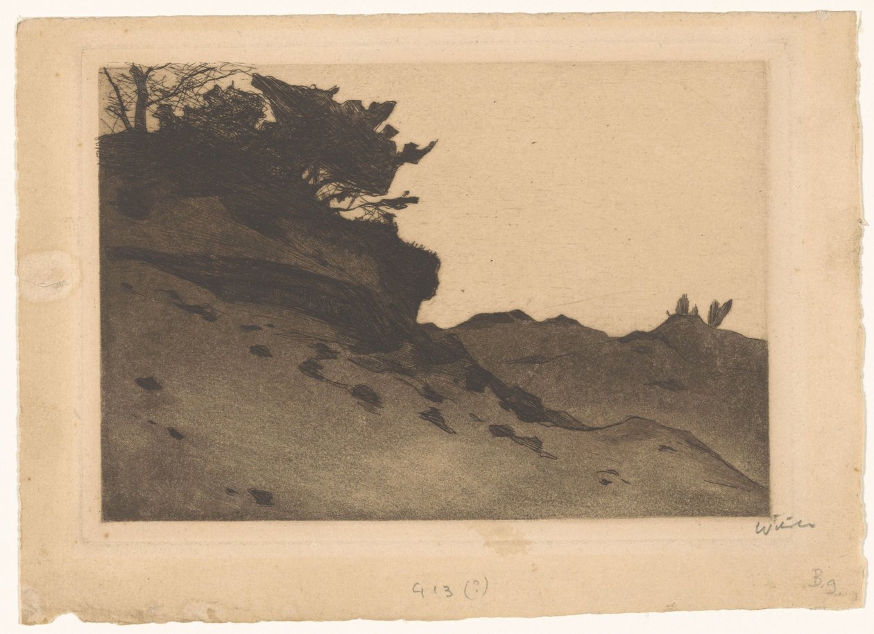 Pensaat hiekalla tekijältä Willem Witsen (signed by artist)