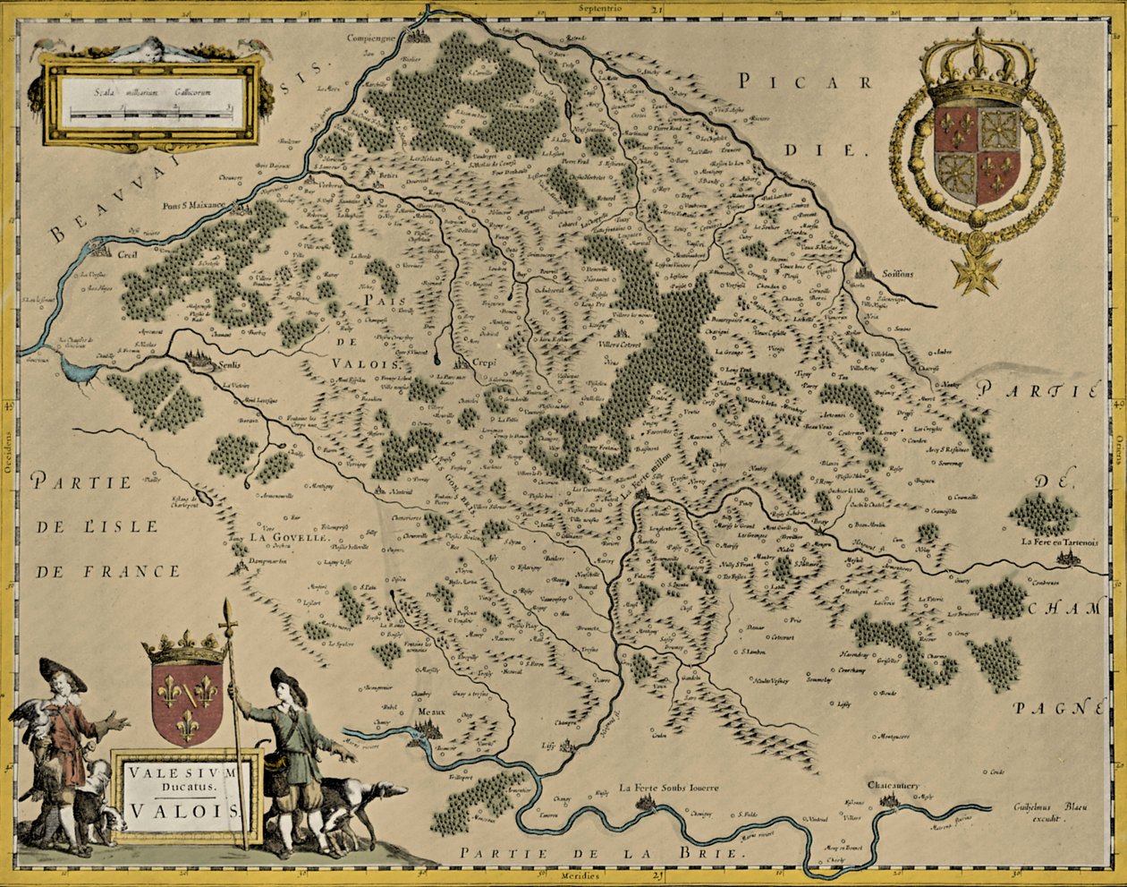Valoisin kartta tekijältä Willem and Joan (1596 1673) Blaeu