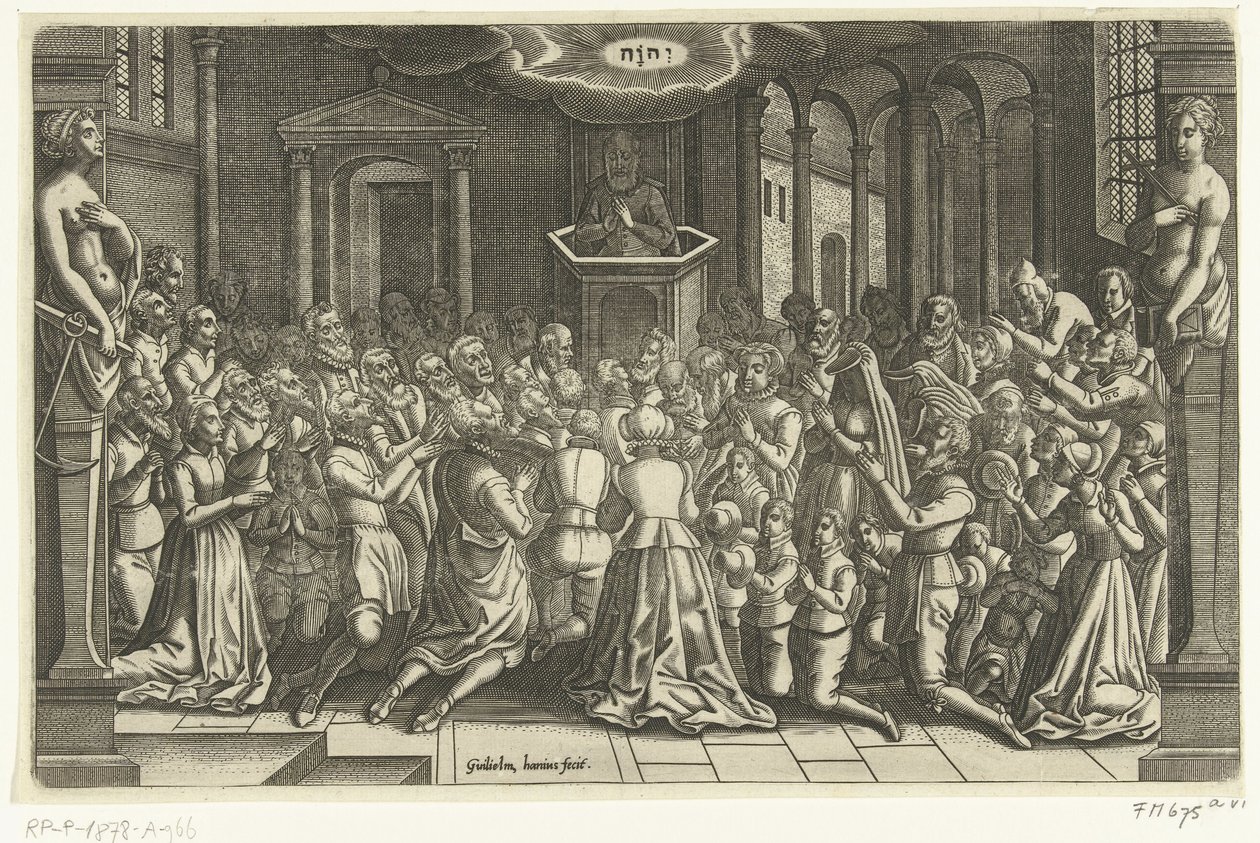 Kiitos Leidenin helpotuksesta, 1574 Leiden piirityksen ja helpotuksen aikana, 1574 (sarjan nimi) tekijältä Willem de Haen