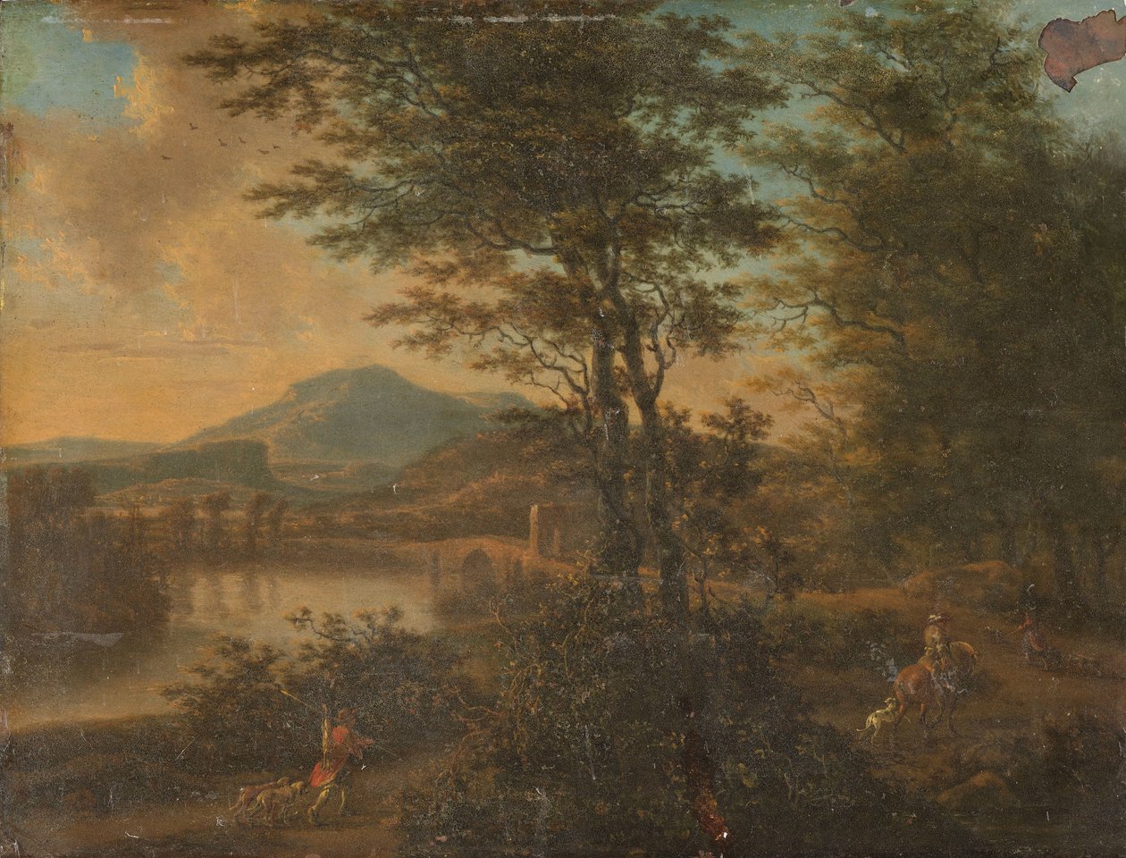 Italian maisema auringonlaskun aikaan tekijältä Willem de Heusch