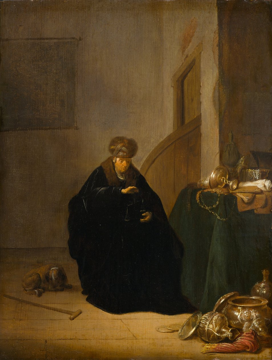 Kultavaaka, n. 1635-1640 (öljy paneelissa) tekijältä Willem de Poorter