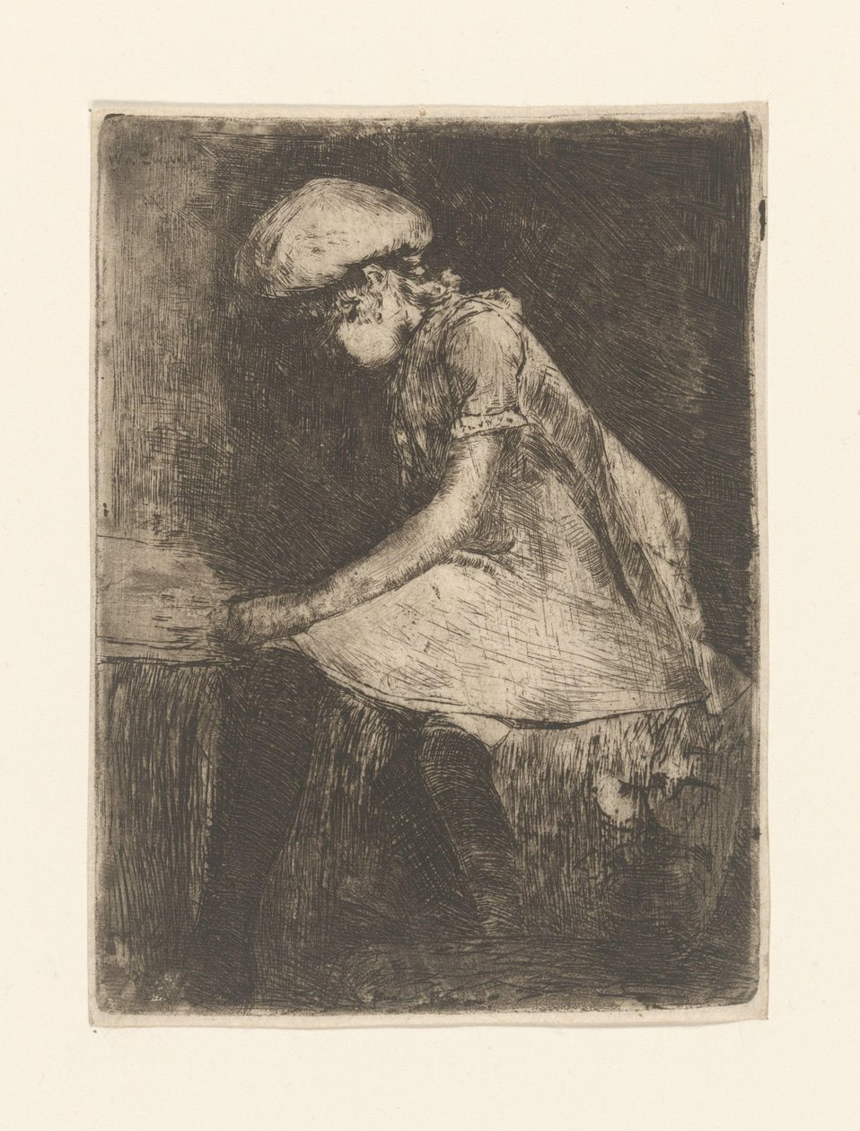 Noia lectora (de perfil) (títol original)acabar tekijältä Willem de Zwart (signed by artist)