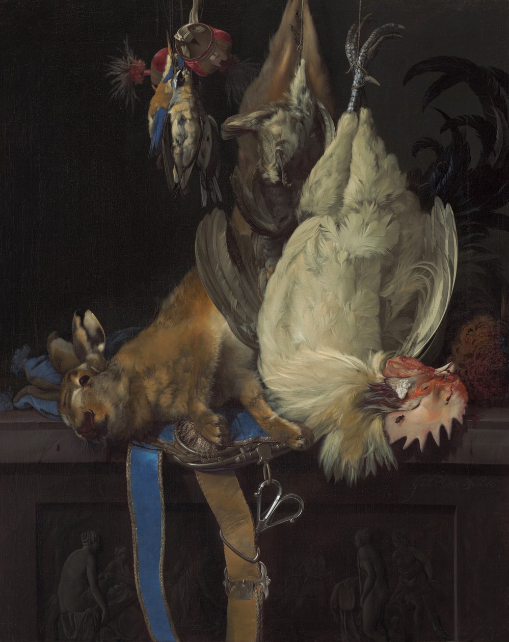Asetelma kuolleiden kanssa -peli, 1661. tekijältä Willem van Aelst