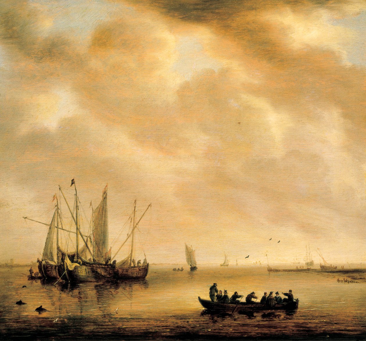 "Merimaisema". Willem van Diestin maalaus (1610-1673) tekijältä Willem van Diest