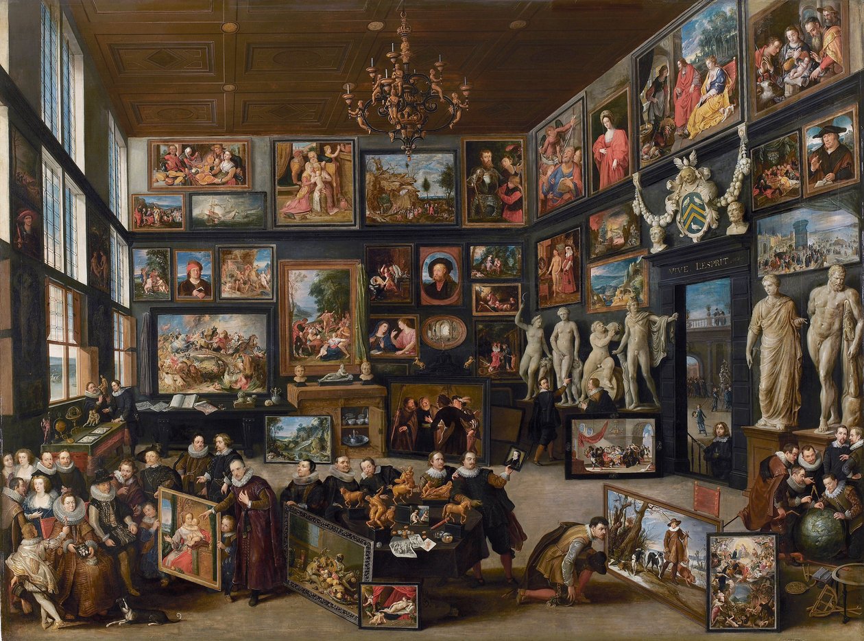 Cornelis van der Geestin galleria, 1628. tekijältä Willem van Haecht