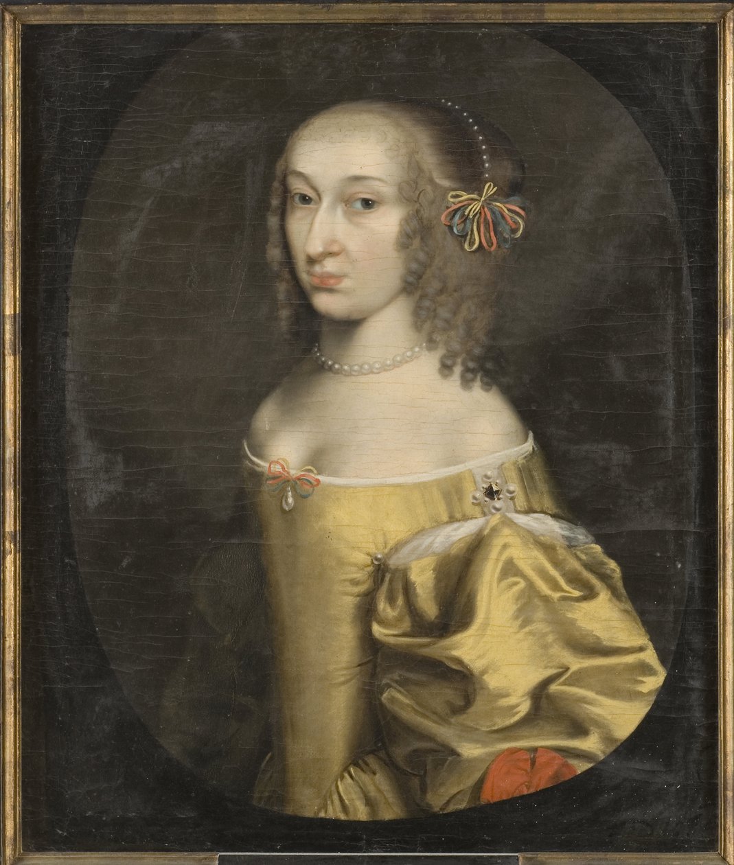 Edwige Sophie de Brandebourg - Muotokuva Margravine Hedwig Sophiesta Brandenburgista (1623-1683), kirjoittanut Honthorst, Willem van (1594-1666). Öljy kankaalle tekijältä Willem van Honthorst