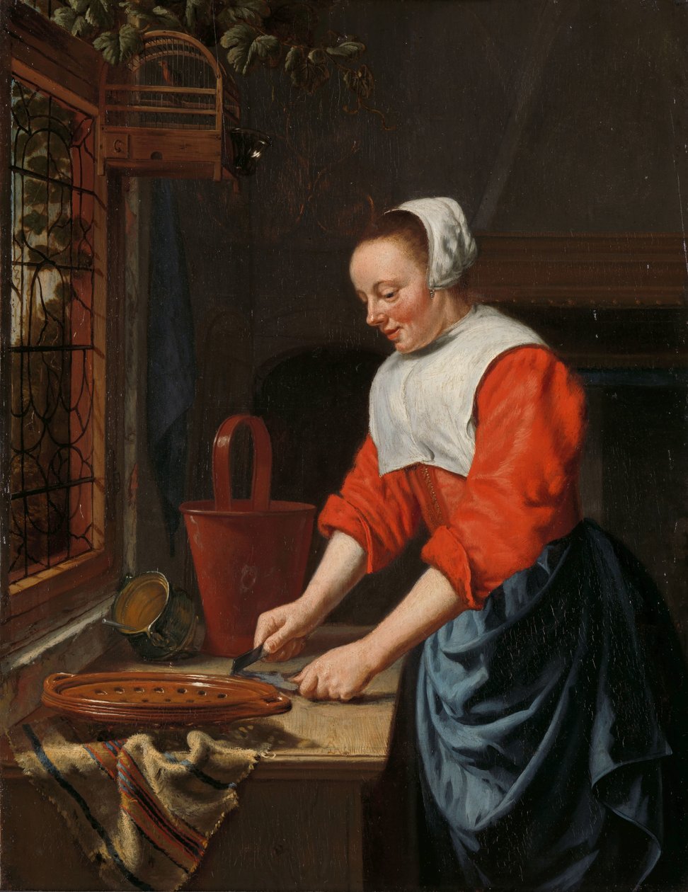 Palvelijatyttö tekijältä Willem van Odekercken (attributed to)