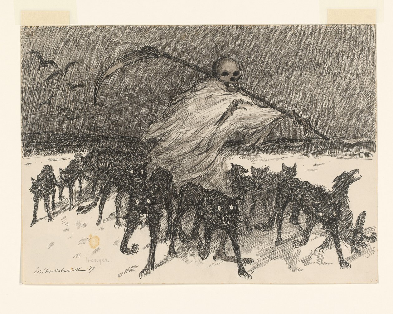 Honger (alkuperäinen nimi esineessä) tekijältä Willem van Schaik (signed by artist)