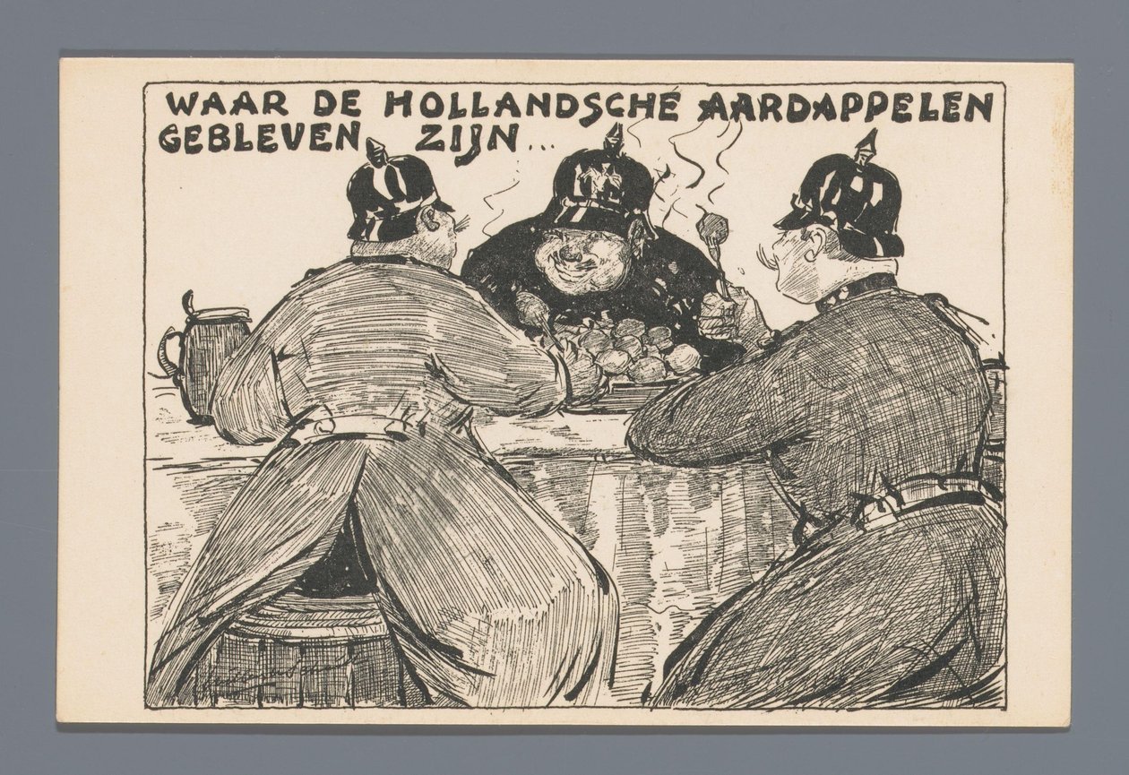 Minne hollantilaiset perunat ovat menneet... (otsikko esineessä) tekijältä Willem van Schaik