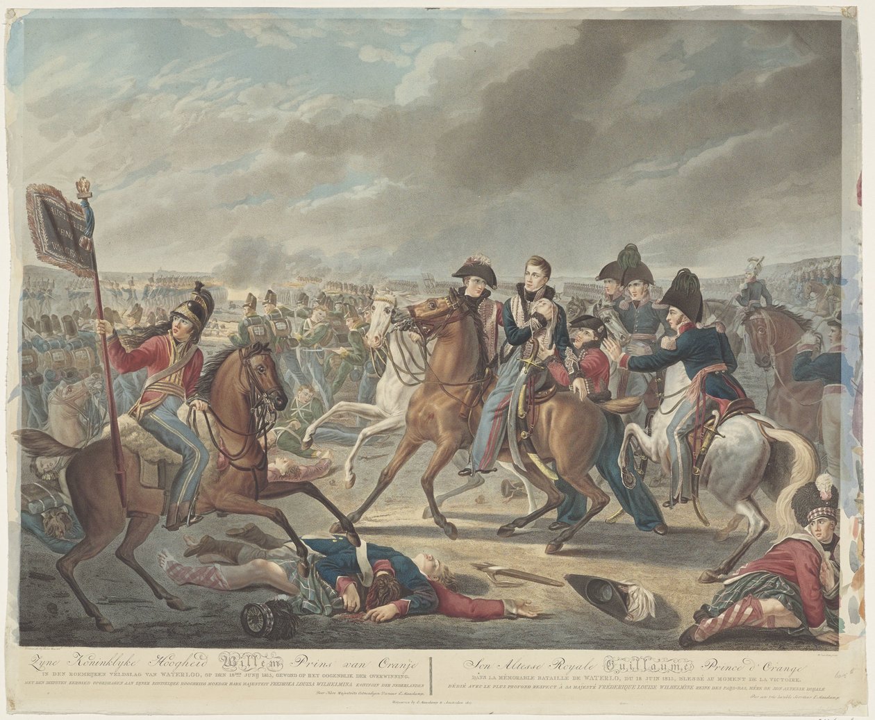 Hänen kuninkaallinen korkeutensa William Prince of Orange Waterloon loistavassa taistelussa, 18. kesäkuuta 1815, haavoittui voiton hetkellä / Altesse Royale Guillaume Prince d