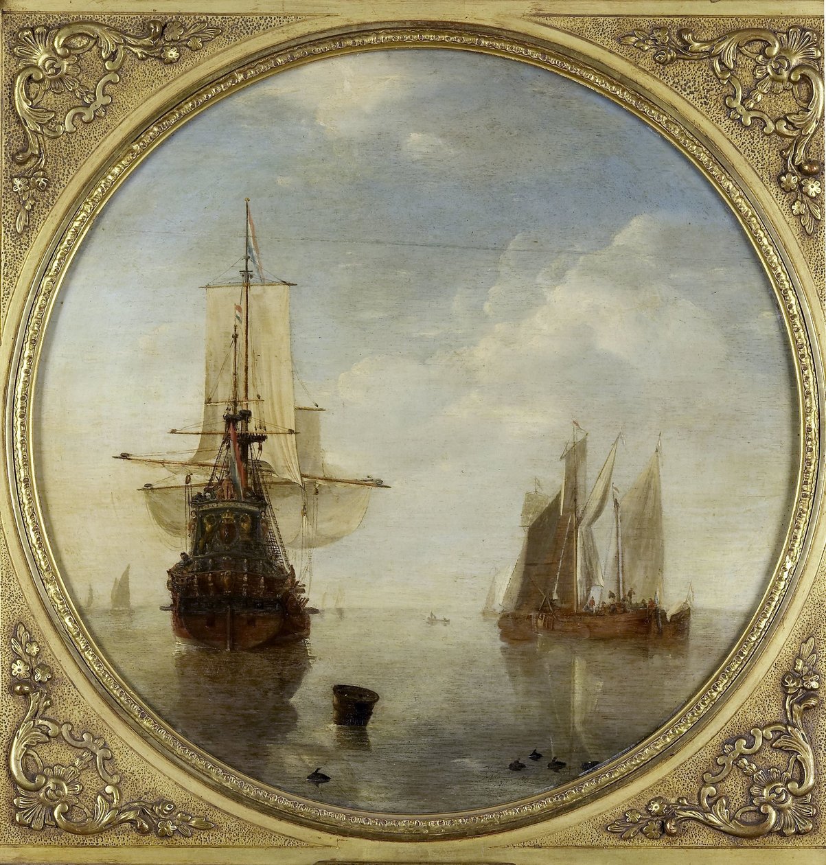 Laivat Anchorissa tekijältä Willem van de Velde (II)