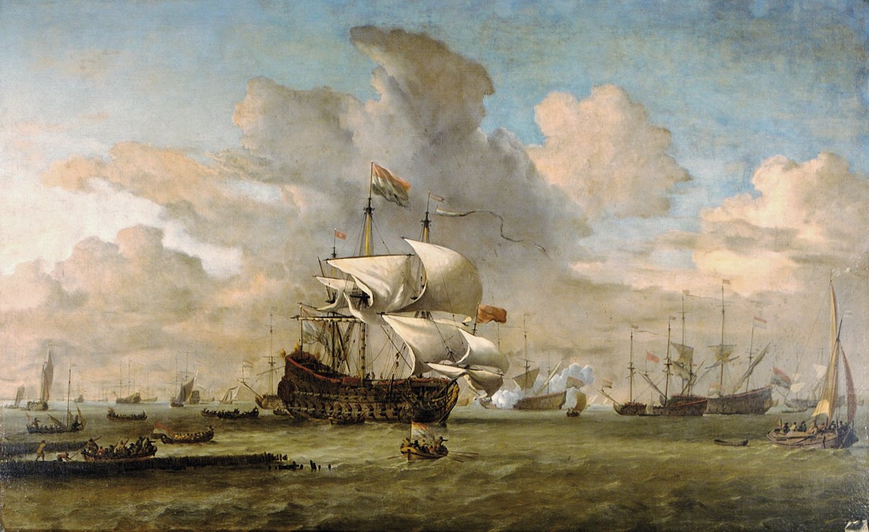 Alankomaat, 1692 tekijältä Willem van de Velde the Younger