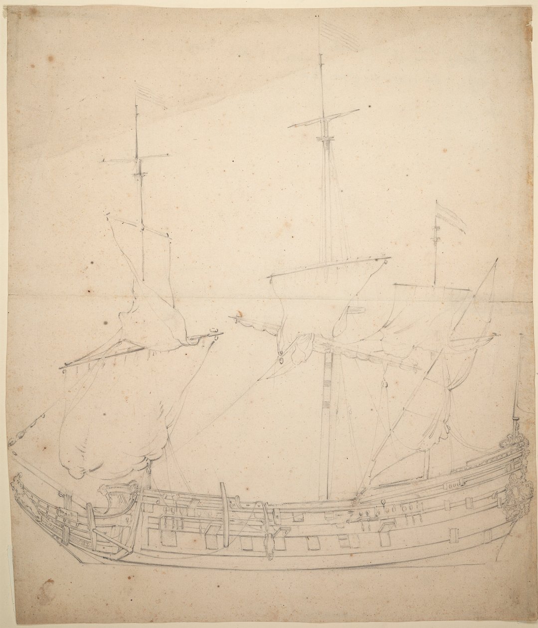 Vreden muotokuva (), noin 1661 (offset, grafiitti). tekijältä Willem van de Velde the Younger