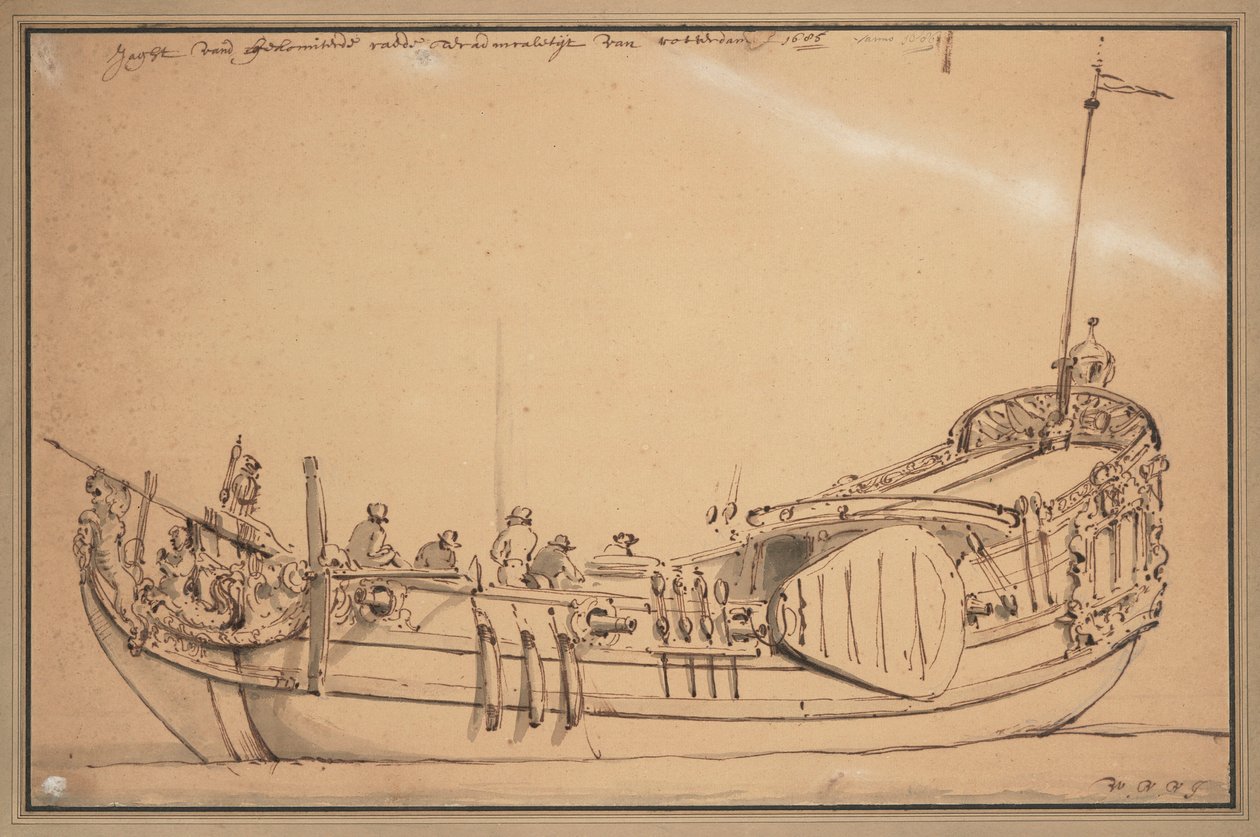 Maasin amiraliteetin jahti tekijältä Willem van de Velde the Younger